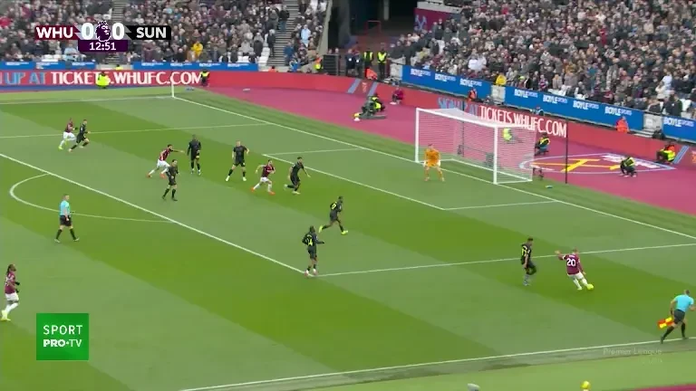 West Ham - Sunderland | Gol Summerville (14')