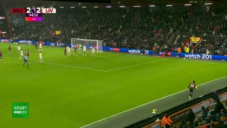 Bournemouth - Liverpool | Min. 90+5: Adli înscrie golul victoriei pe final