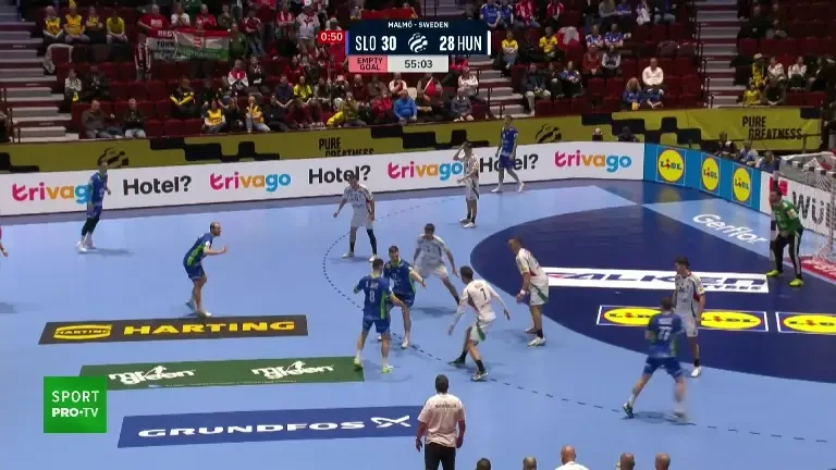 Slovenia - Ungaria 35-32 la EHF EURO 2026 (VOYO 25.01.2026)