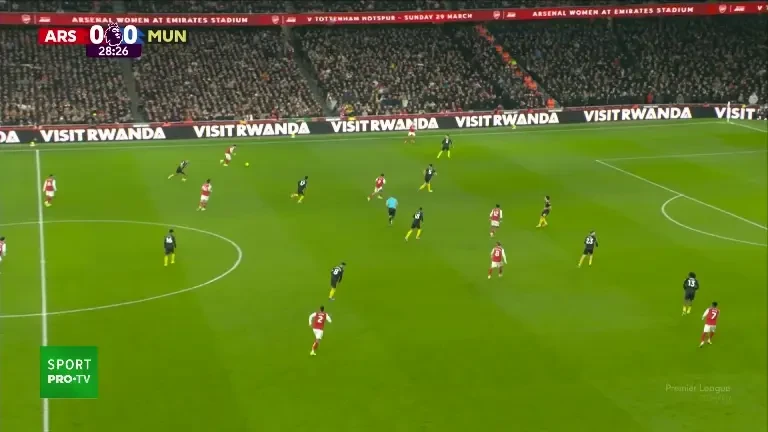 Deschidere de scor în Arsenal - Manchester United, acum pe VOYO!