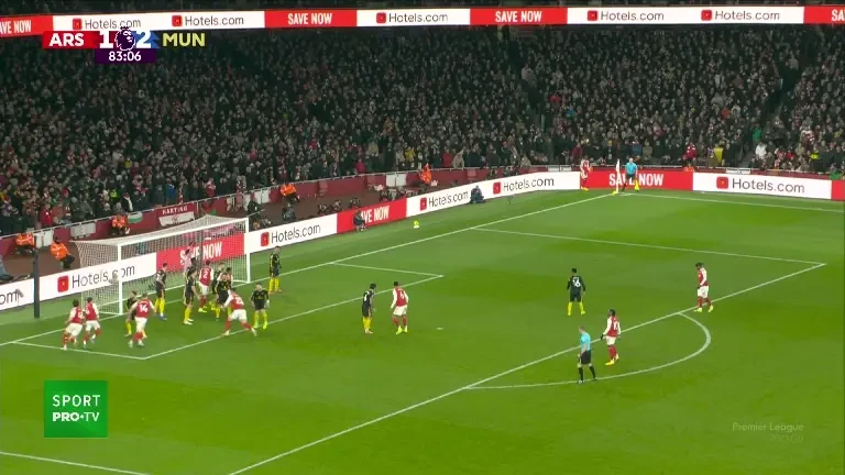 Arsenal o egalează pe Manchester United (2-2), exclusiv pe VOYO