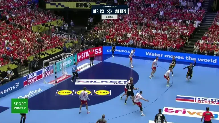 Danemarca - Germania 31-26 la EHF EURO 2026 (VOYO 26.01.2026)