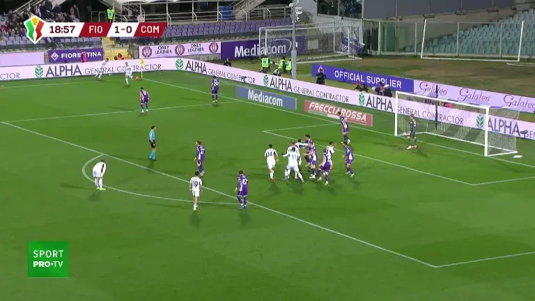 Coppa Italia | Fiorentina - Como, gol minutul 20
