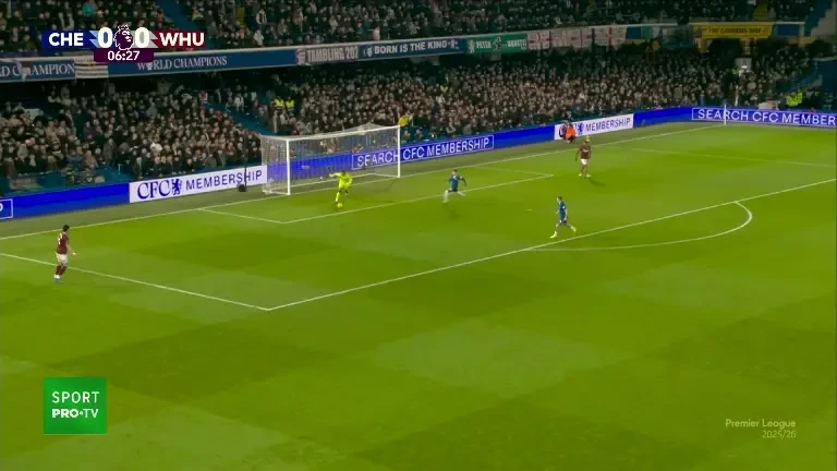 Premier League | Chelsea - West Ham United, gol minutul 7