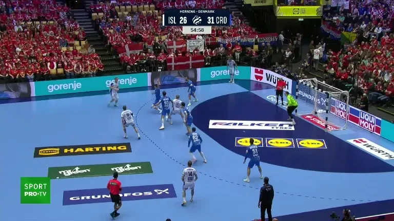 Islanda - Croația, finală mică incendiară la EHF EURO 2026 (VOYO 01.02.2026)