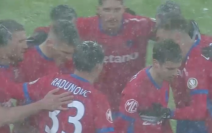 FCSB – Csikszereda 1-0, ACUM. Salvatorul Cisotti, din nou prezent la datorie