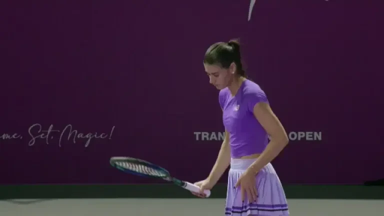 Sorana Cîrstea, game în „stil Roger Federer”, la Cluj: a servit trei ași consecutivi la Transylvania Open (Pro Arena și VOYO)