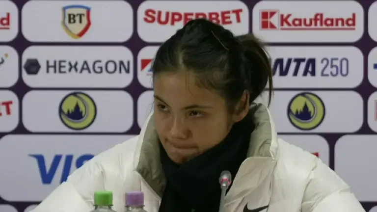 Emma Răducanu se simte „ca acasă” la Cluj-Napoca. Prima conferință de presă a britanicei, la Transylvania Open 2026 (VOYO)