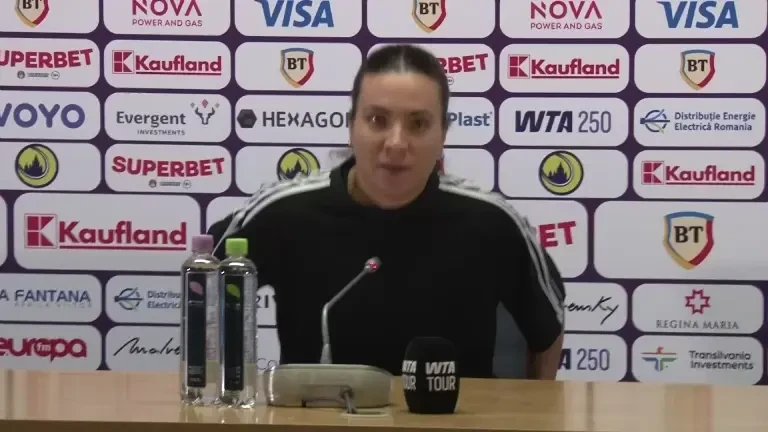 Primele reacții ale Gabrielei Ruse, după ce a fost învinsă în turul întâi la Transylvania Open (VOYO)