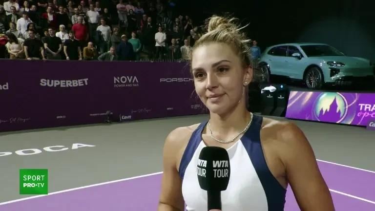 Interviul oferit de Jaqueline Cristian Ralucăi Olaru, la Transylvania Open, după un prim tur nebunesc la Cluj-Napoca