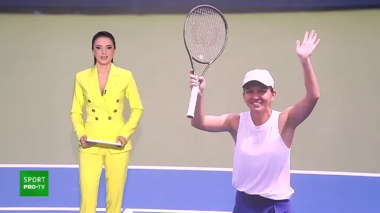 Un an fără Simona Halep în circuitul WTA: i-a făcut o surpriză deosebită unui fan, la Transylvania Open (Știrile PRO TV)