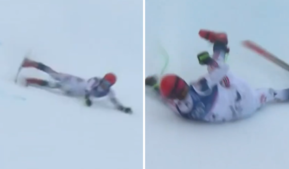 Greu de privit! Incident groaznic la JO de iarnă! A fost transportat cu elicopterul la spital după o căzătură violentă