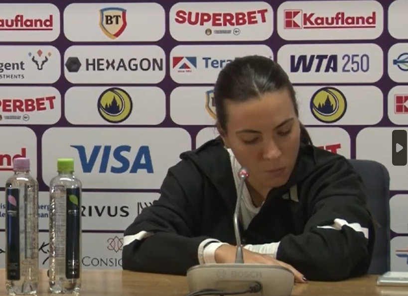 „Sunt prea nervoasă ca să vorbesc.” Ruse și Cristian au reacționat după eliminarea suferită în semifinalele probei de dublu, la Transylvania Open