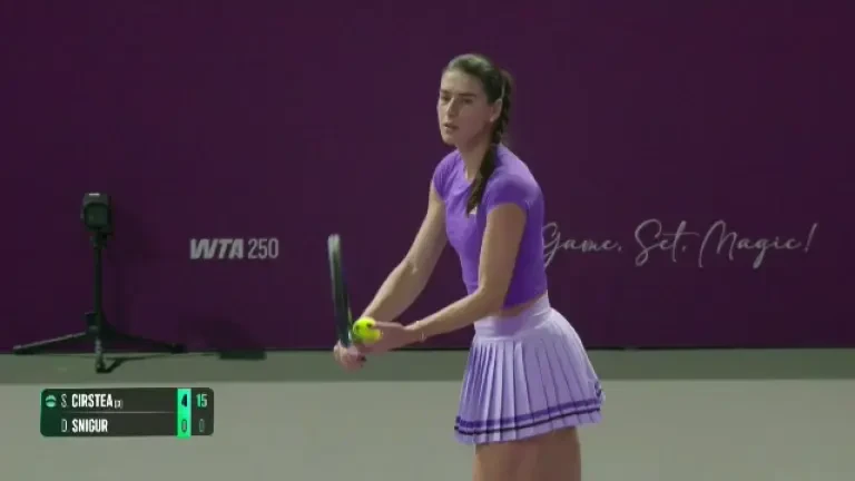 Ce să-i faci? Sorana Cîrstea, „un-doi” de manual, în semifinala câștigată 6-0, 6-3 la Transylvania Open (VOYO)