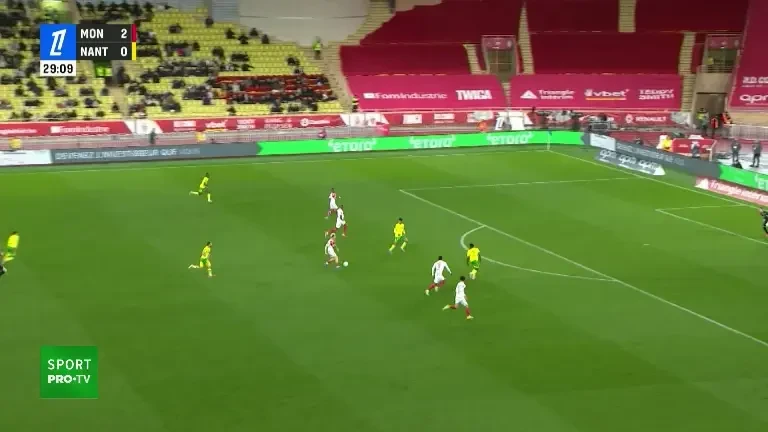 Monaco - Nantes | Min. 30: GOOOL AS Monaco! Zakaria își trece numele pe lista marcatorilor.