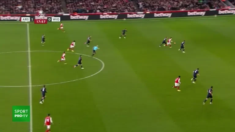 Două goluri în primele 18 minute din Arsenal - Wigan, exclusiv pe VOYO, în FA Cup (15.02.2026)