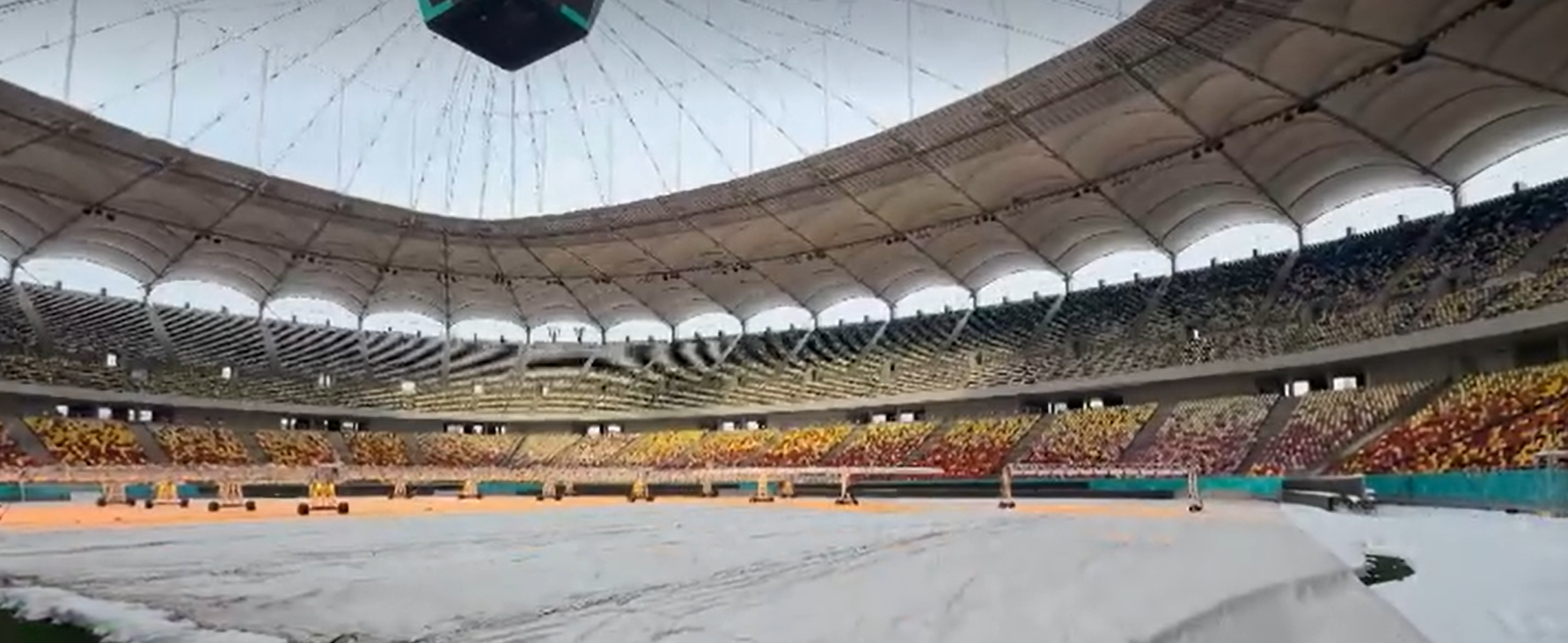 Arena Națională și stadionul Giulești, sub zăpadă: emoții înaintea derby-ului Rapid - Dinamo! Cum arată arenele echipelor din Superliga