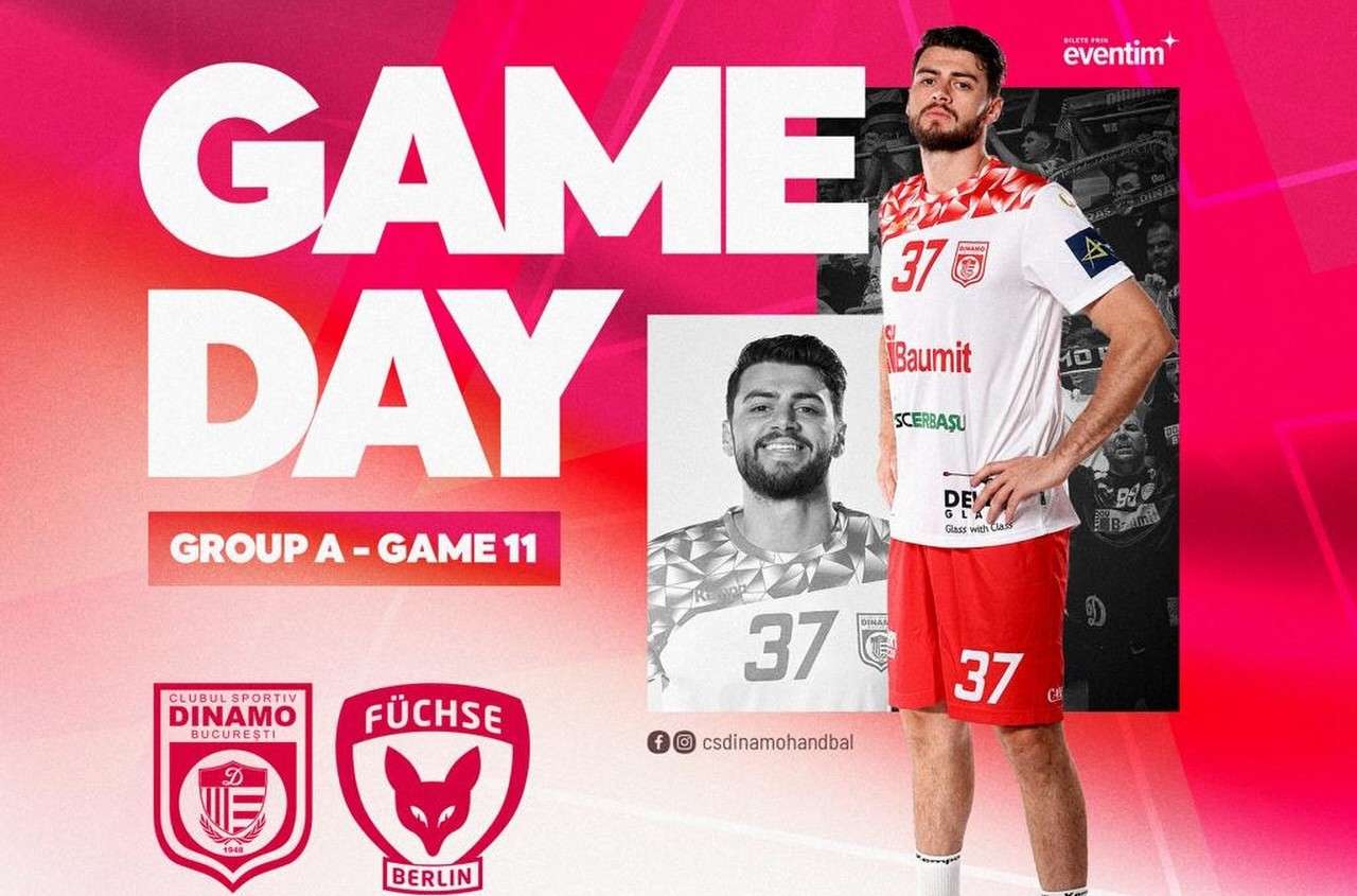 Dinamo - Fuchse Berlin în Champions League, de la 19:45. ”Dulăii” încearcă minunea împotriva celui mai bun handbalist din lume
