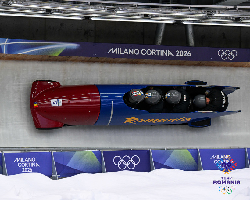 Ce loc ocupă echipajul României la bob-4 după primele două manșe. Accident grav cu răsturnare pe pistă!