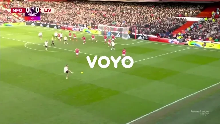 Alexis Mac Allister dă lovitura în minutul 90+7: Nottingham Forest - Liverpool 0-1 (Premier League VOYO 22.02.2026)