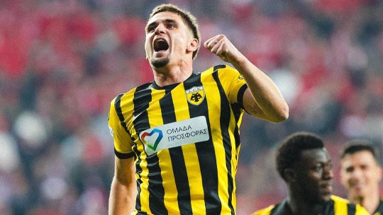 AEK Atena, coșmarul Craiovei, pe aripile lui Răzvan Marin: românul a marcat un gol superb