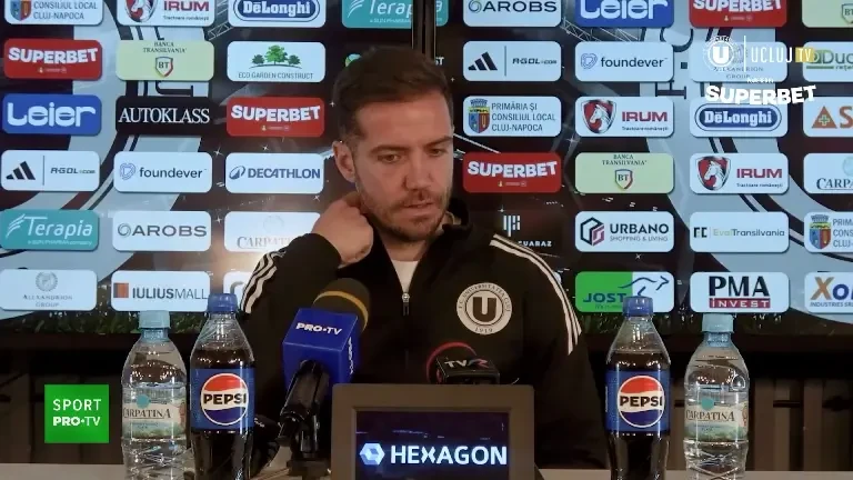 Alex Chipciu, replică pentru Gigi Becali la conferința de presă de dinaintea meciului „U” Cluj - Oțelul: „Anormalitatea a devenit normalitate în România”