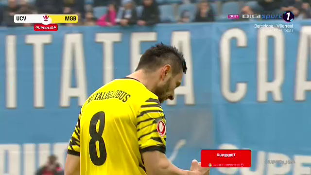 Start șocant în Universitatea Craiova - Metaloglobus! „Lanterna” a deschis scorul după o fază splendidă