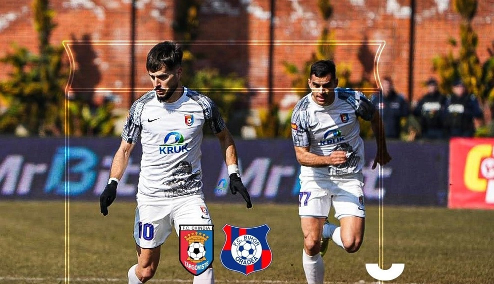 Chindia Târgoviște - FC Bihor, GOOOOOL al atacantului împrumutat de la FCSB! Cum arată acum situația din play-off