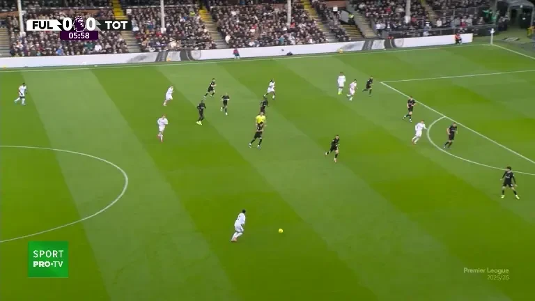 Fulham - Tottenham, pe VOYO | Wilson deschide scorul în minutul 7 (01/03/2026)