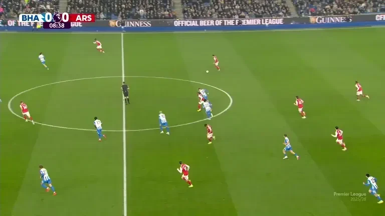 Brighton - Arsenal | Minutul 9: GOL Arsenal!