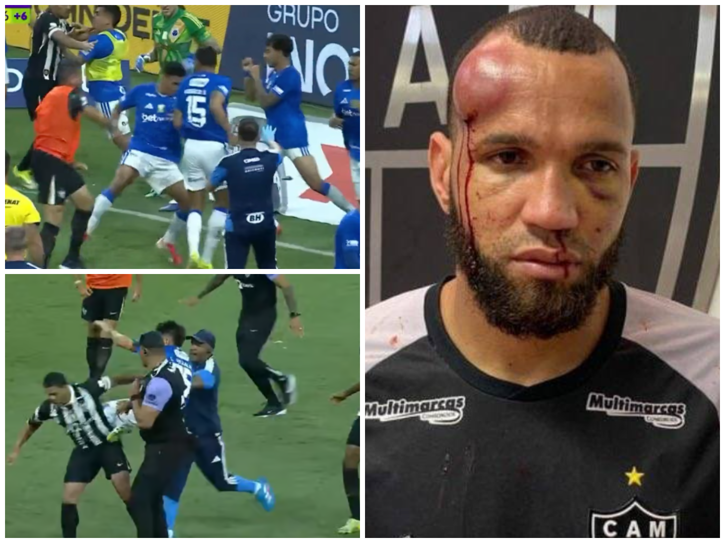 Fotbal sau MMA? S-a lăsat cu bătaie generală, a intervenit poliția militară și arbitrul a arătat 23 de cartonașe roșii