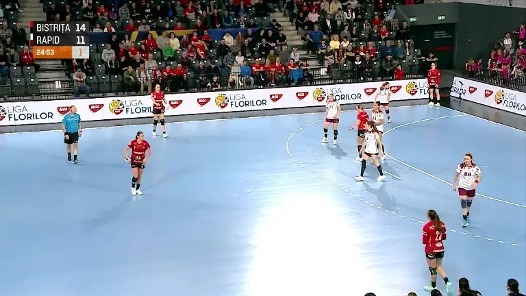 Liga Florilor | Gloria Bistrița - Rapid, ultimele cinci minute ale primei reprize