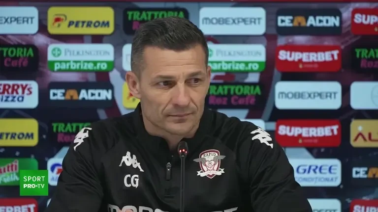 Conferință de presă Costel Gâlcă înainte de Rapid - Dinamo (13.03.2026)