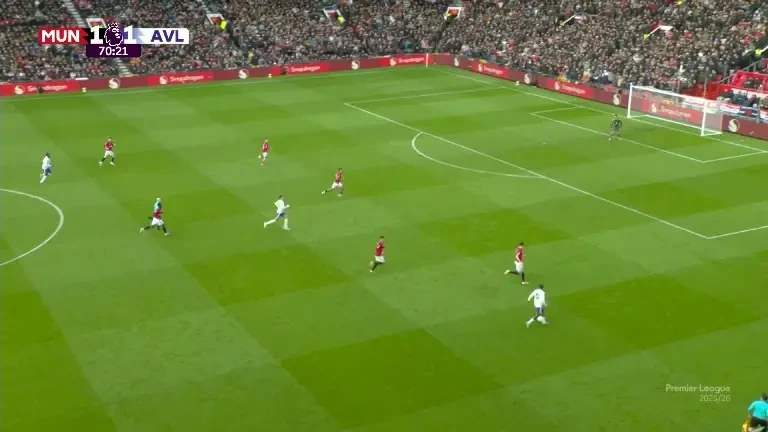 Cunha face 2-1 în Manchester United - Aston Villa, acum pe VOYO