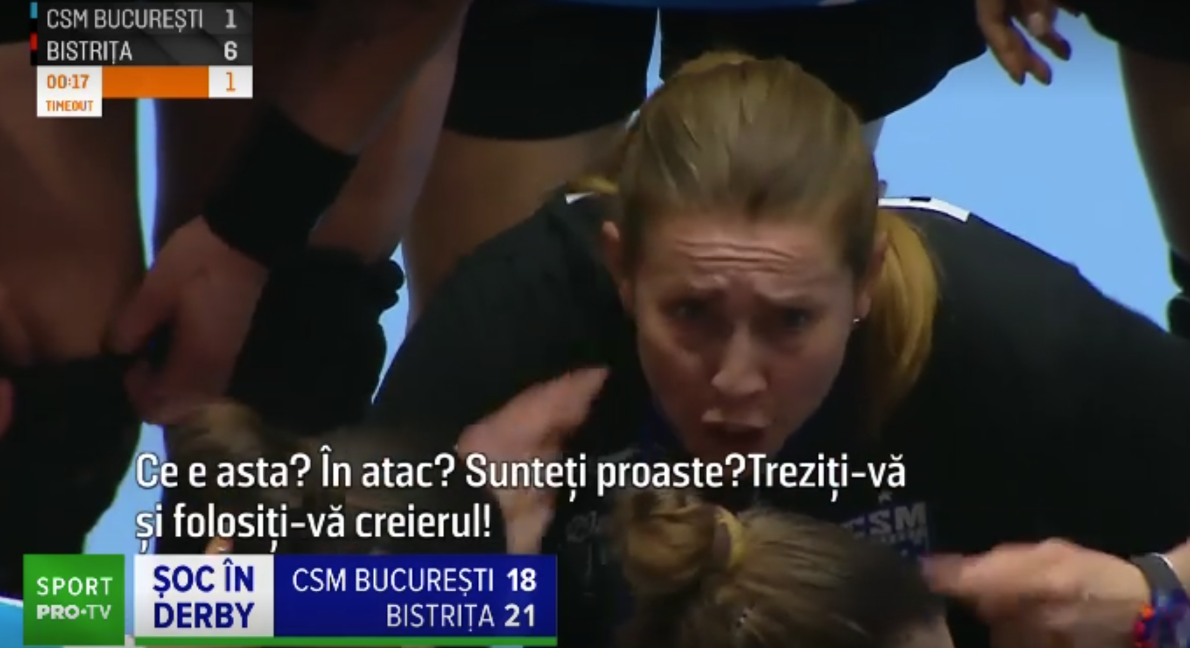 Unde se crede? Bojana Popovic, reacție rușinoasă la adresa handbalistelor de la CSM București, în meciul pierdut cu Bistrița