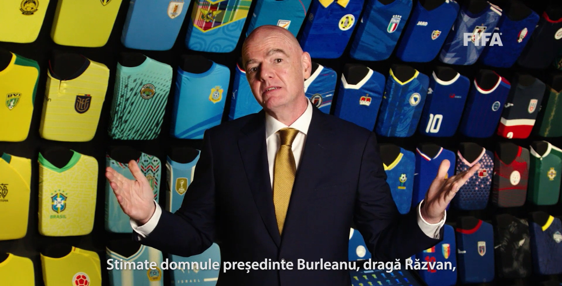 Președintele FIFA, Gianni Infantino, mesaj în ziua în care Burleanu a câștigat alegerile FRF: ”Sunt cu adevărat onorat”