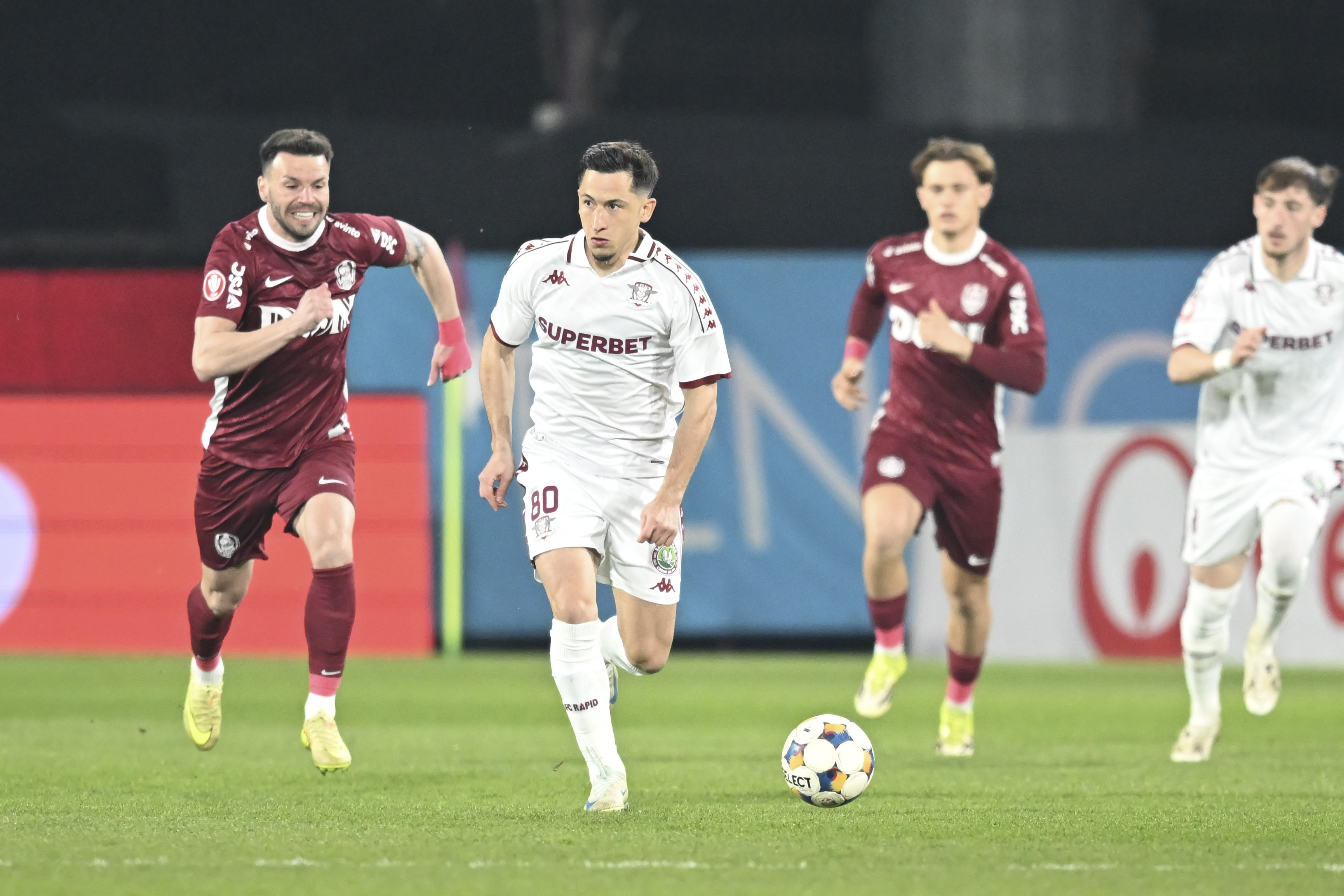CFR Cluj - Rapid 1-0, ACUM pe Sport.ro. Gazdele deschid scorul