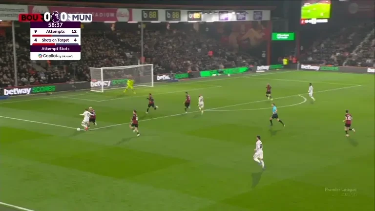 Bournemouth - Manchester United: Gol United, minutul 61