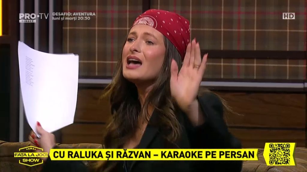Fața la joc! e ACUM în direct la Pro TV | Raluka, Raț și Oprișan sunt invitații lui Ștucan 7 raluka2
