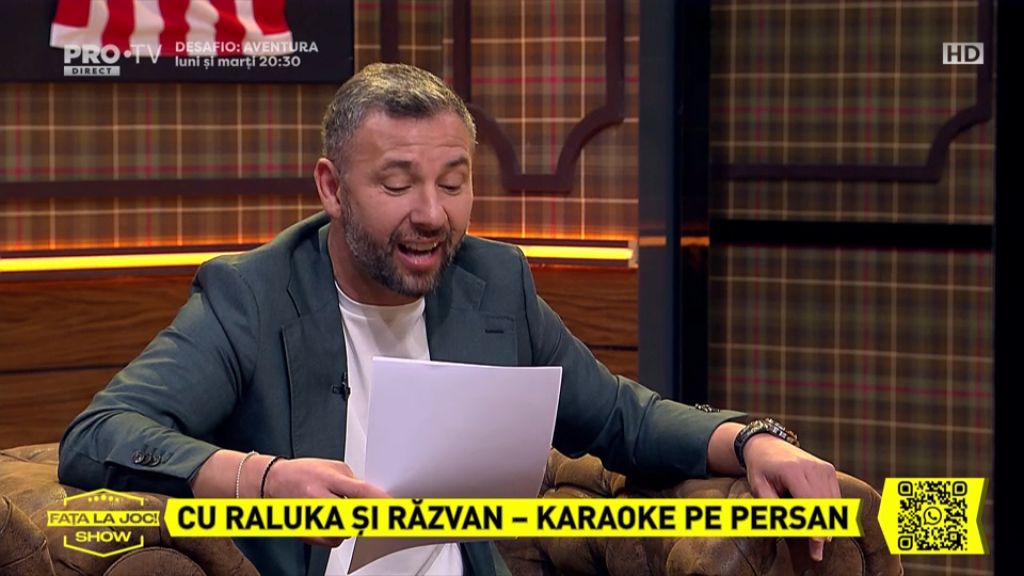 Fața la joc! e ACUM în direct la Pro TV | Raluka, Raț și Oprișan sunt invitații lui Ștucan 8 rat2