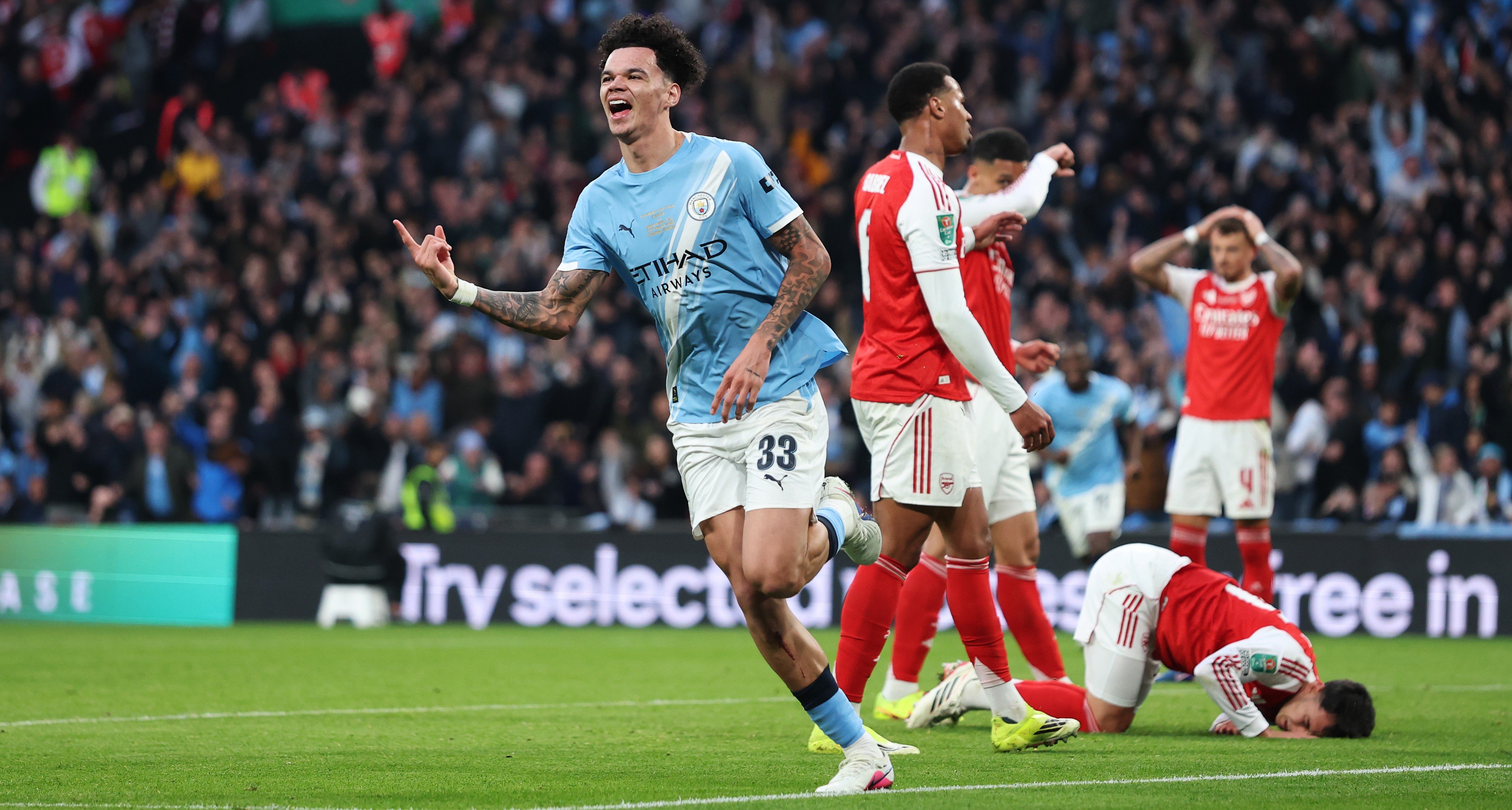 Manchester City a câștigat Cupa Ligii! Gură de oxigen pentru Guardiola după victoria cu Arsenal