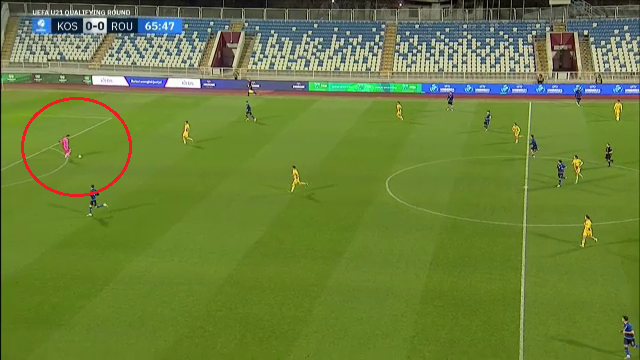 VIDEO EXCLUSIV România U21 a deschis scorul împotriva lui Kosovo. Cum au înscris micii tricolori
