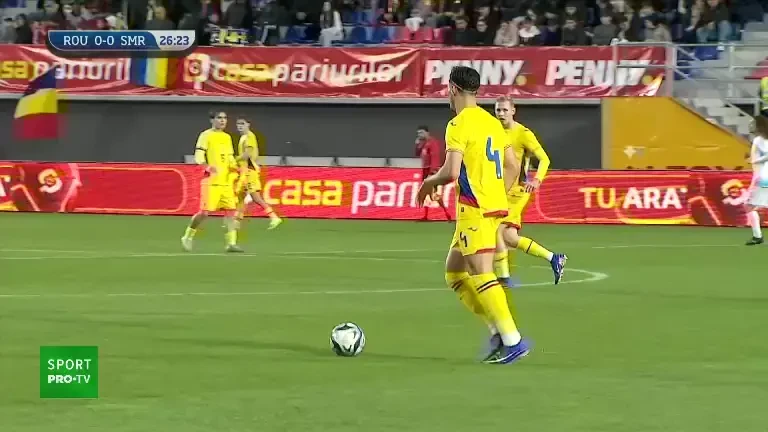 România U21 - San Marino U21 | Lorenzo Biliboc putea să înscrie după o acțiune fulger