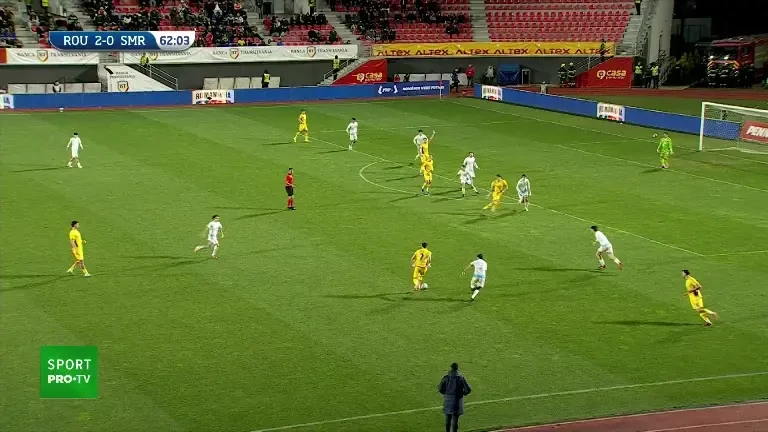 GOL România U21 - San Marino U21 2-0 | Mazilu a închis tabela cu un șut spectaculos din afara careului