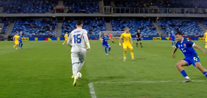 Coșmar pentru Aioani! Gol făcut cadou slovacilor la 20 de secunde de la debut