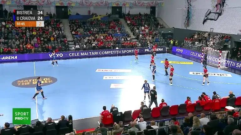 Gloria Bistrița - SCM Craiova | Victorie fără emoții pentru liderul din Liga Florilor (Pro Arena și VOYO)