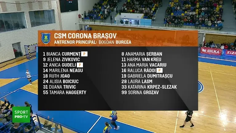 Spectacol în startul meciului Corona Brașov - CSM București, exclusiv pe VOYO!