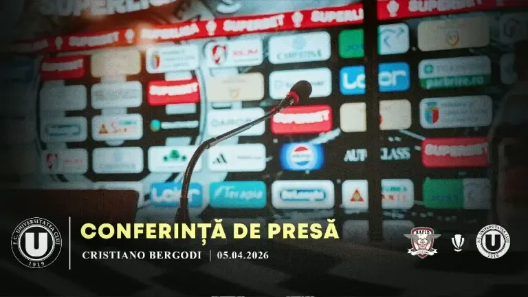 Bergodi, conferință de presă după Rapid - U Cluj 1-2 (5 aprilie 2026)