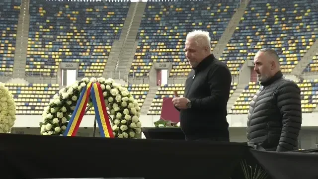 Marius Șumudică, desfigurat de plâns lângă sicriul lui Mircea Lucescu