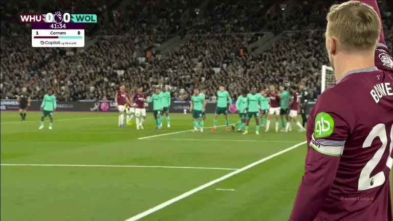 West Ham - Wolves 1-0, exclusiv pe VOYO. Deschidere de scor după o fază de manual